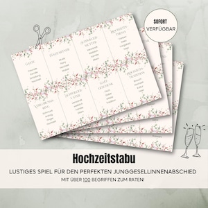 Wedding Taboo Game | JGA & Wedding Game | 100+ Terms | Funny Party Game for Guests | Printable PDF | Instant Download