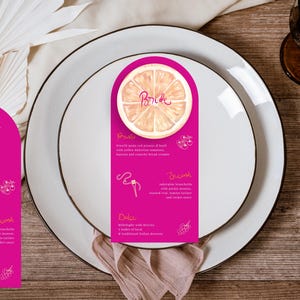 Table Menu + Place Card | Modern Printed Menu | Arch menu Customisable Menu | Personalised Menu Table Name Arch Table Menu, Wedding Menus