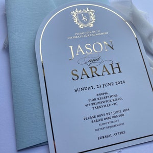 Elegant Wedding Invitation Set, Monogram Crest Invite, Gold Foil Suite, Foil Invites Engagement, Printed Invite, Christening, Luxury invites
