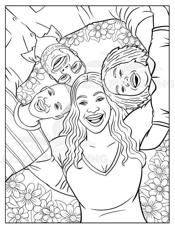 Girl color page - Coloring pages for kids - Family, People and