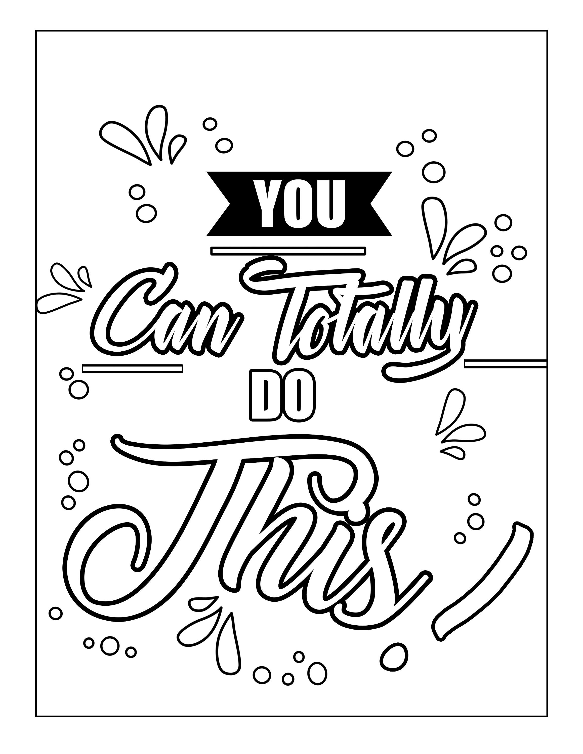 Adult Coloring Page instant Download, Easy Coloring Page With