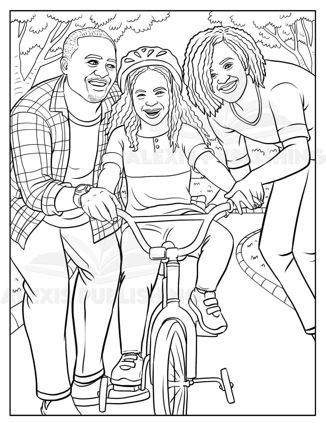 Black Families: Coloring Book 5 Melanin Coloring Page - Etsy