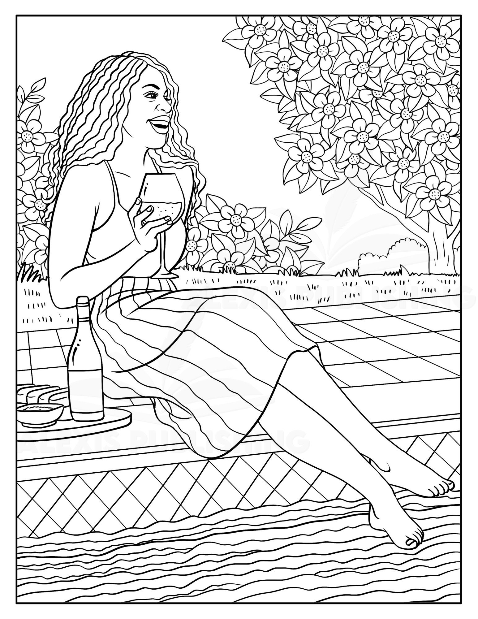 Black Women: Coloring Book 12 Brown Girls Illustrations Printable Pages for  Stress Relieving, for Relaxation Volume 3 