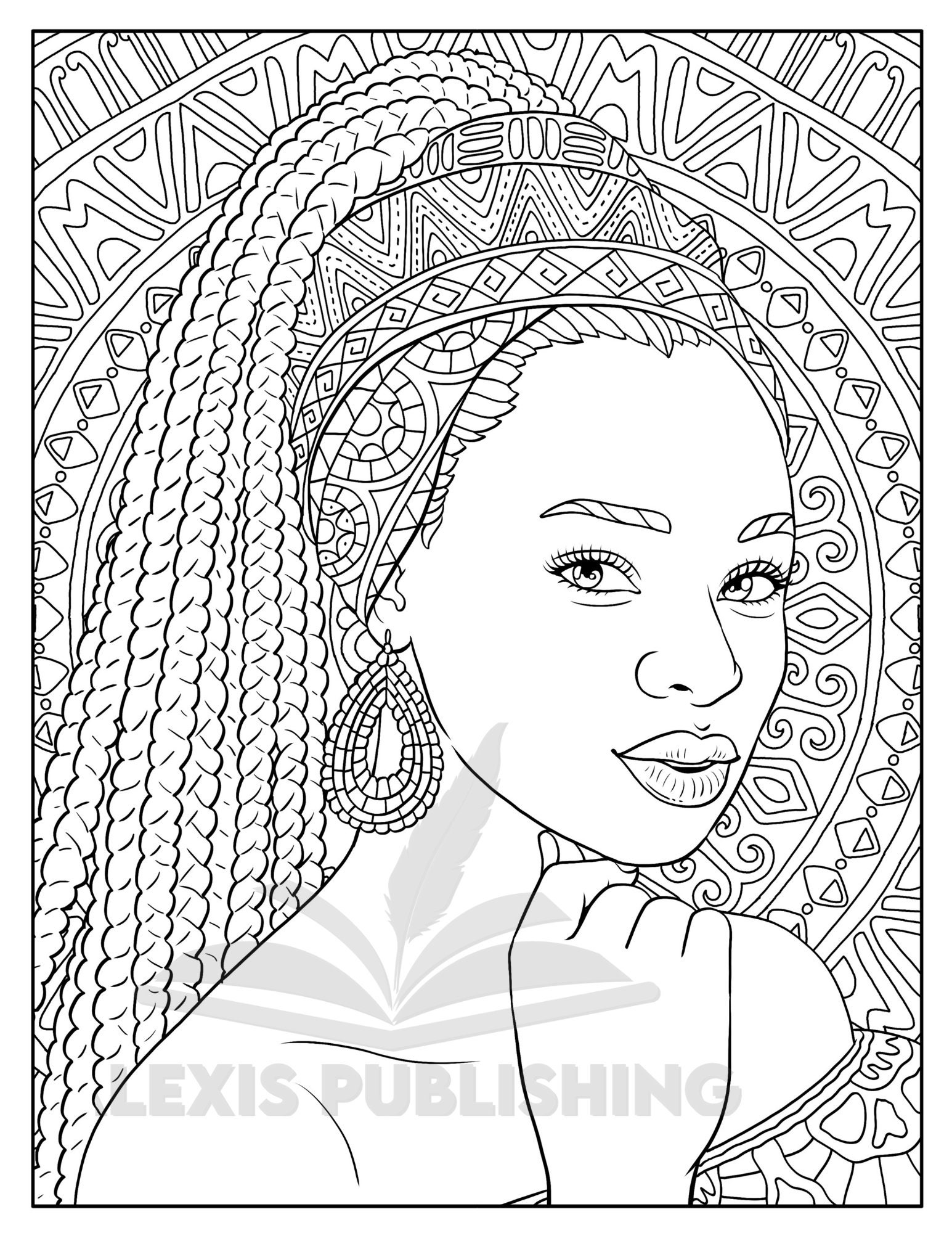 Black African Queens Coloring Book for Adults: Black Girl Coloring Book  With Beautiful African American Women Portraits, Celebrating Black and  Brown