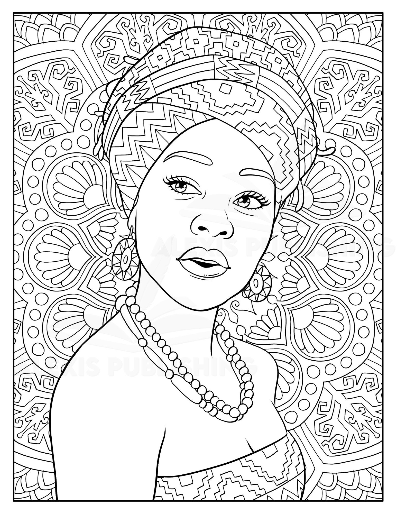 Black Girl Coloring Book for Adults: 50 Pages with Beautiful and Strong  African American Women by Brewer Color