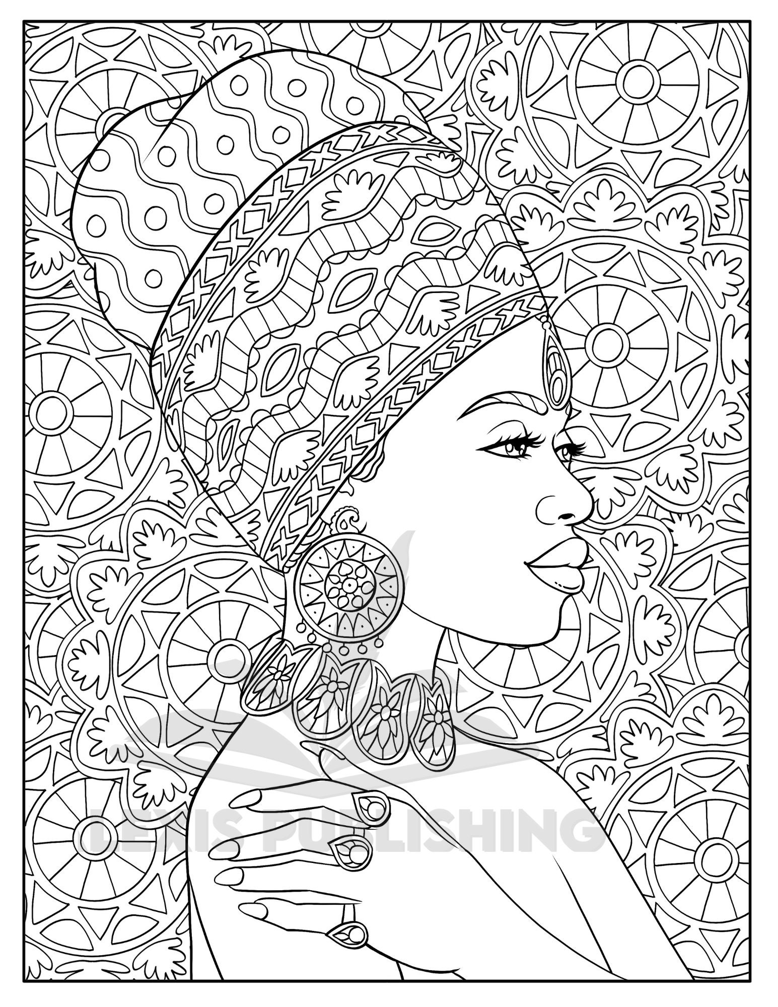 Black Women Fashion Coloring Book: Black Women Adult Coloring Books For  Stress Relief, Gift for Internation Women Day