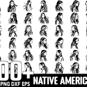 Oltre 100 pacchetti SVG nativi americani, download digitale istantaneo, PNG, file di taglio SVG