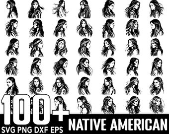 100+ Native American SVG Bundle, Instant Digital Download, PNG, SVG Cut Files