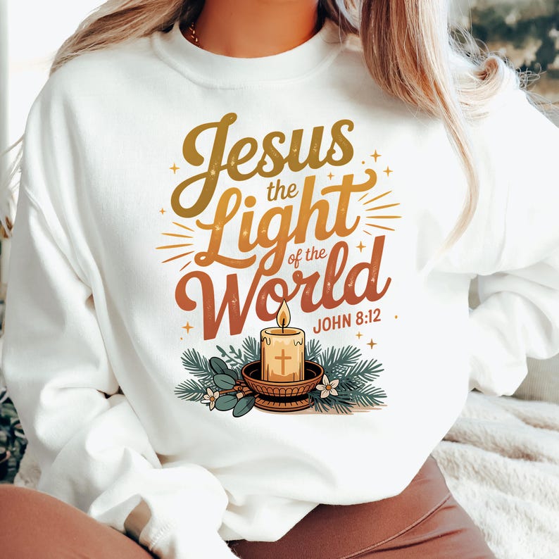 Christian Candle Clipart: Jesus Light of the World PNG (digital ...