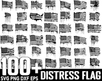 100+ Distress Flag SVG Bundle, Instant Digital Download, PNG, SVG Cut Files