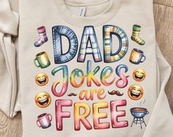 Lustige Papa Witze PNG: Vatertag Sublimation Design (Instant Download)