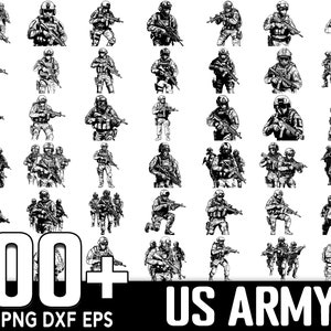 100+ Army Unit SVG Bundle, Instant Digital Download, PNG, SVG Cut Files