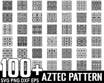 100+ Aztec Seamless Pattern SVG Bundle, Instant Digital Download, PNG, SVG Cut Files