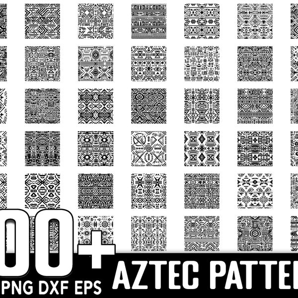 100+ Azteken nahtlose Muster SVG Bundle, sofortiger digitaler Download, PNG, SVG geschnittene Dateien