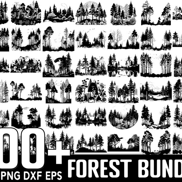 100+ Forest SVG Bundle, Instant Digital Download, PNG, SVG Cut Files