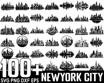 100+ NewYork City SVG Bundle, sofortiger digitaler Download, PNG, SVG-Schnittdateien