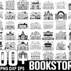 100+ Bookstore SVG Bundle, Instant Digital Download, PNG, SVG Cut Files