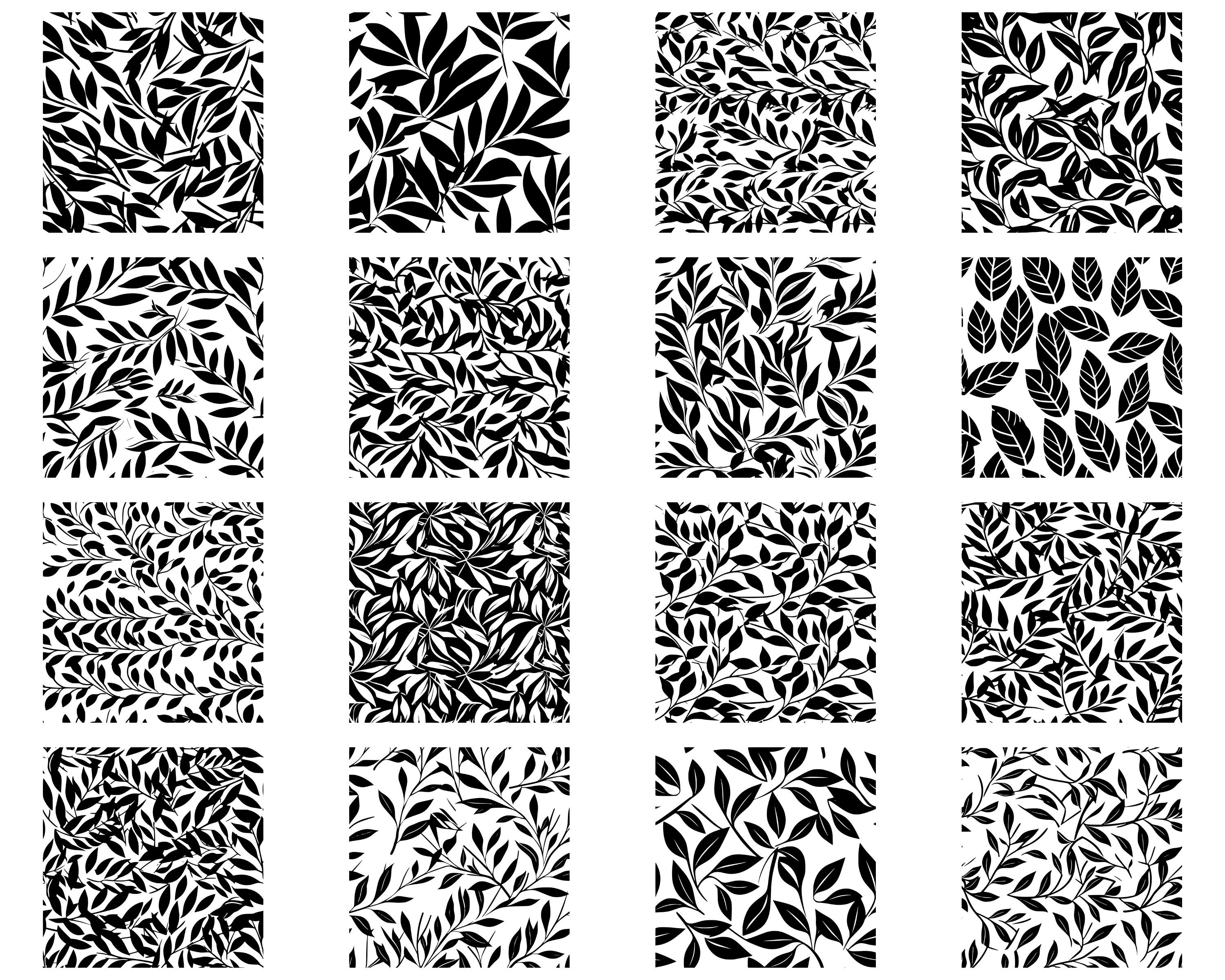 100+ Leaves Seamless Pattern SVG Bundle, Instant Digital Download, PNG ...