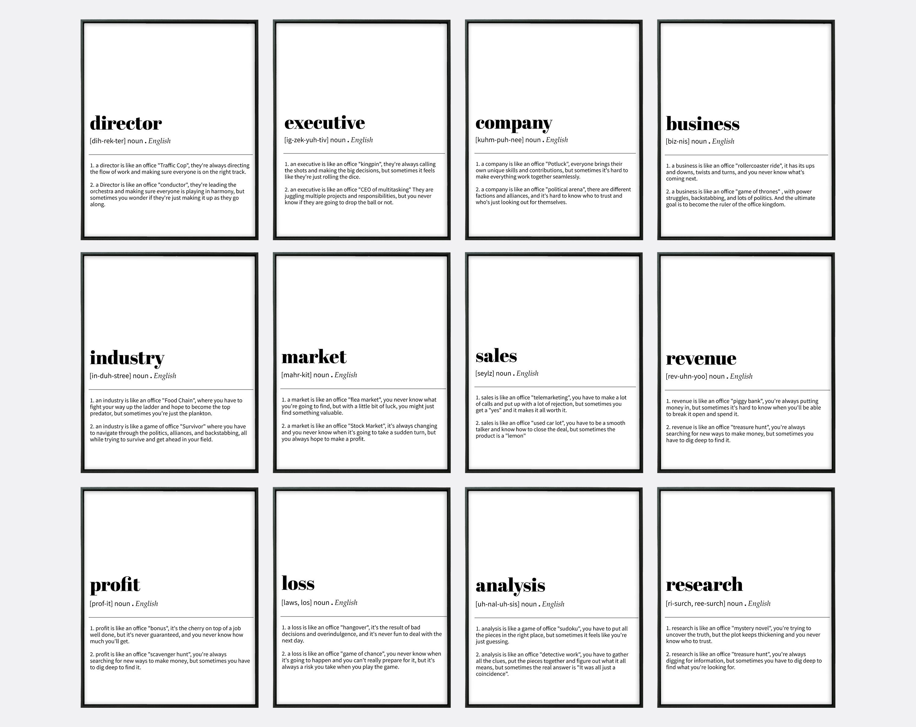 Office Wall Art Set 100 PRINTABLES Home Office Decor Etsy Australia