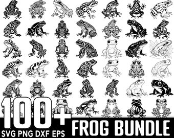 100+ Frog SVG Bundle, Instant Digital Download, PNG, SVG Cut Files