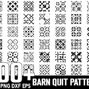 100+ Barn Quilt Seamless Pattern SVG Bundle, Instant Digital Download, PNG, SVG Cut Files