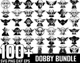100+ Dobby SVG Bundle,Instant Digital Download, PNG, SVG Cut Files