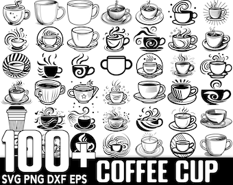 100+ Coffee SVG bundle, Instant Digital Download, PNG, SVG Cut Files