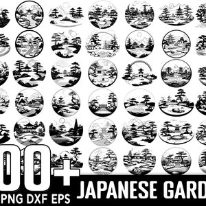 Plus de 100 fichiers SVG Jardin japonais, téléchargement numérique instantané, PNG, SVG