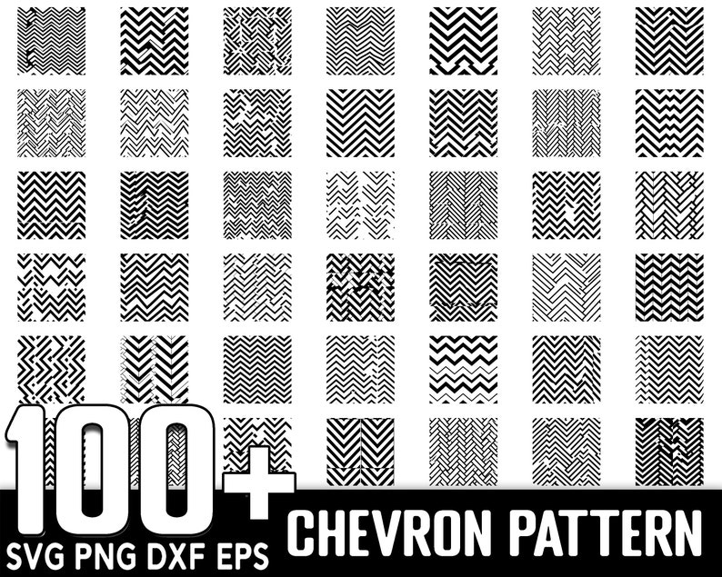 100+ Chevron Pattern Seamless SVG Bundle, Instant Digital Download, PNG ...