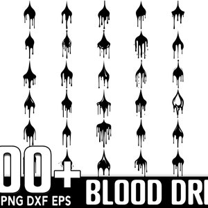 100+ Blood Drip SVG Bundle, Instant Digital Download, PNG, SVG Cut Files