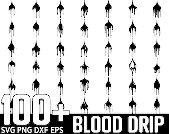 100+ Blood Drip SVG Bundle, Instant Digital Download, PNG, SVG Cut Files
