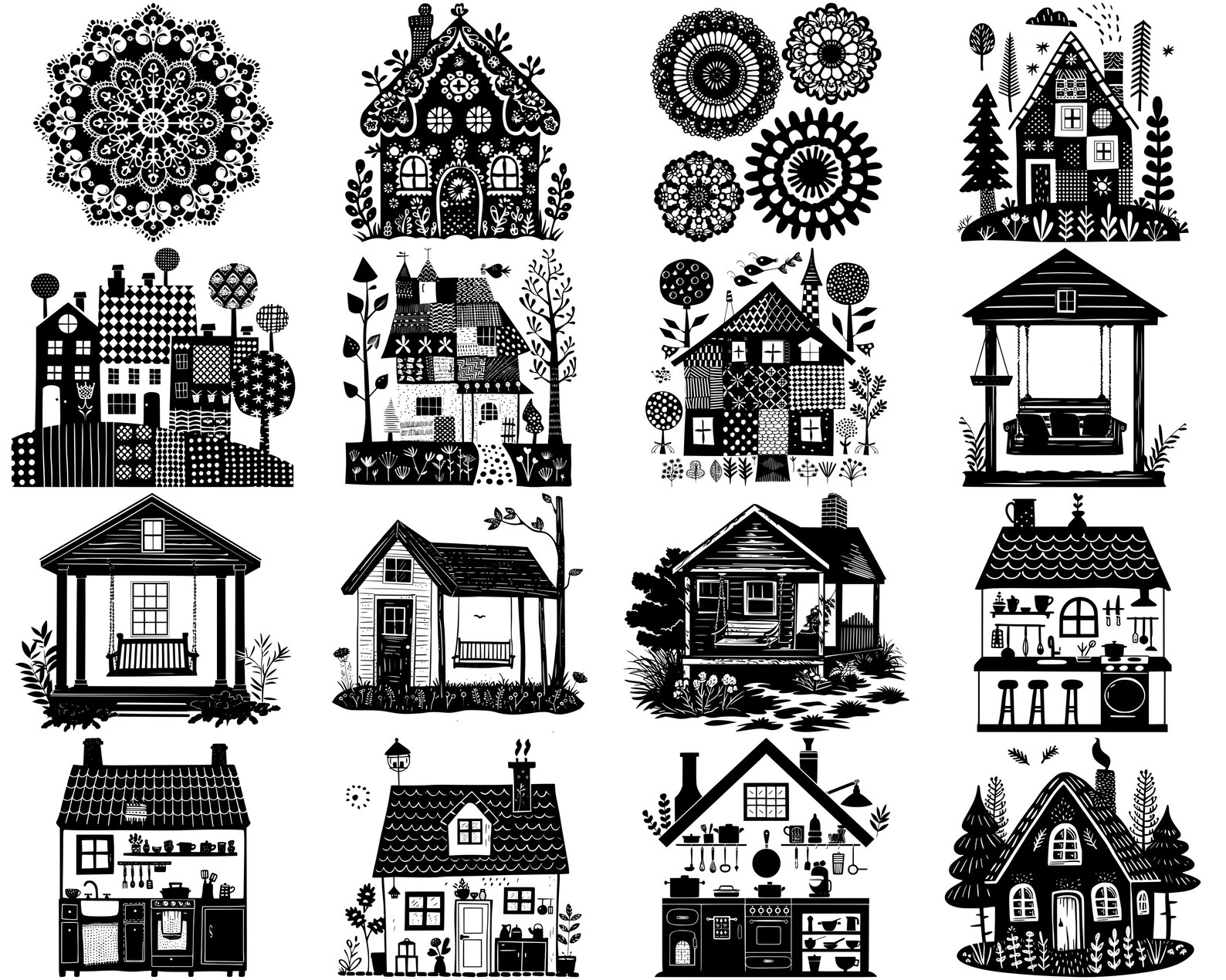 100+ Cozy Cottage SVG Bundle, Instant Digital Download, PNG, SVG Cut ...