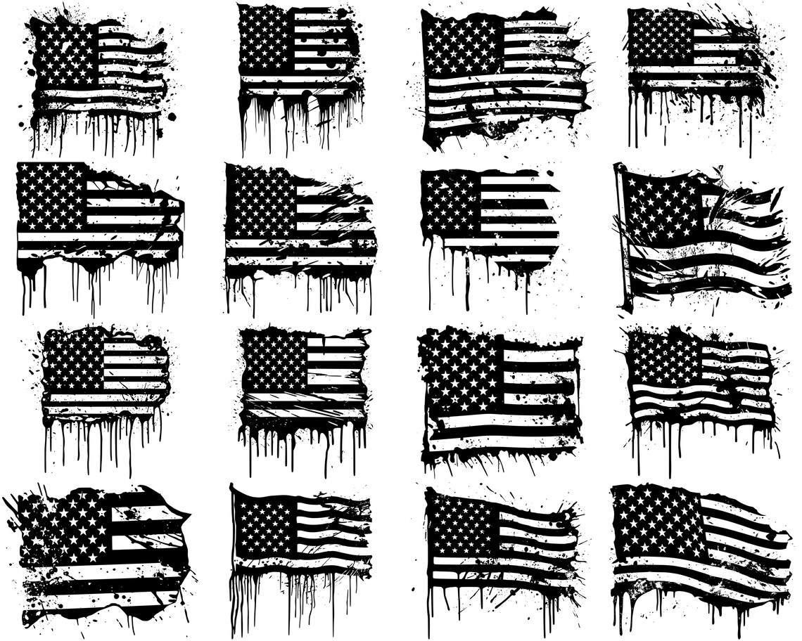 100+ Distress Flag SVG Bundle, Instant Digital Download, PNG, SVG Cut ...