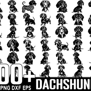 100+ Dachshund Dog SVG Bundle, Instant Digital Download, PNG, SVG Cut Files