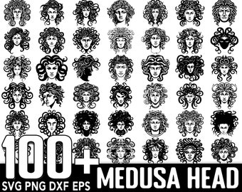 100+ Head of Medusa SVG Bundle, Instant Digital Download, PNG, SVG Cut Files