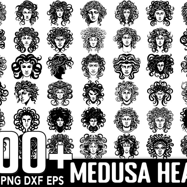 100+ Head of Medusa SVG Bundle, Instant Digital Download, PNG, SVG Cut Files