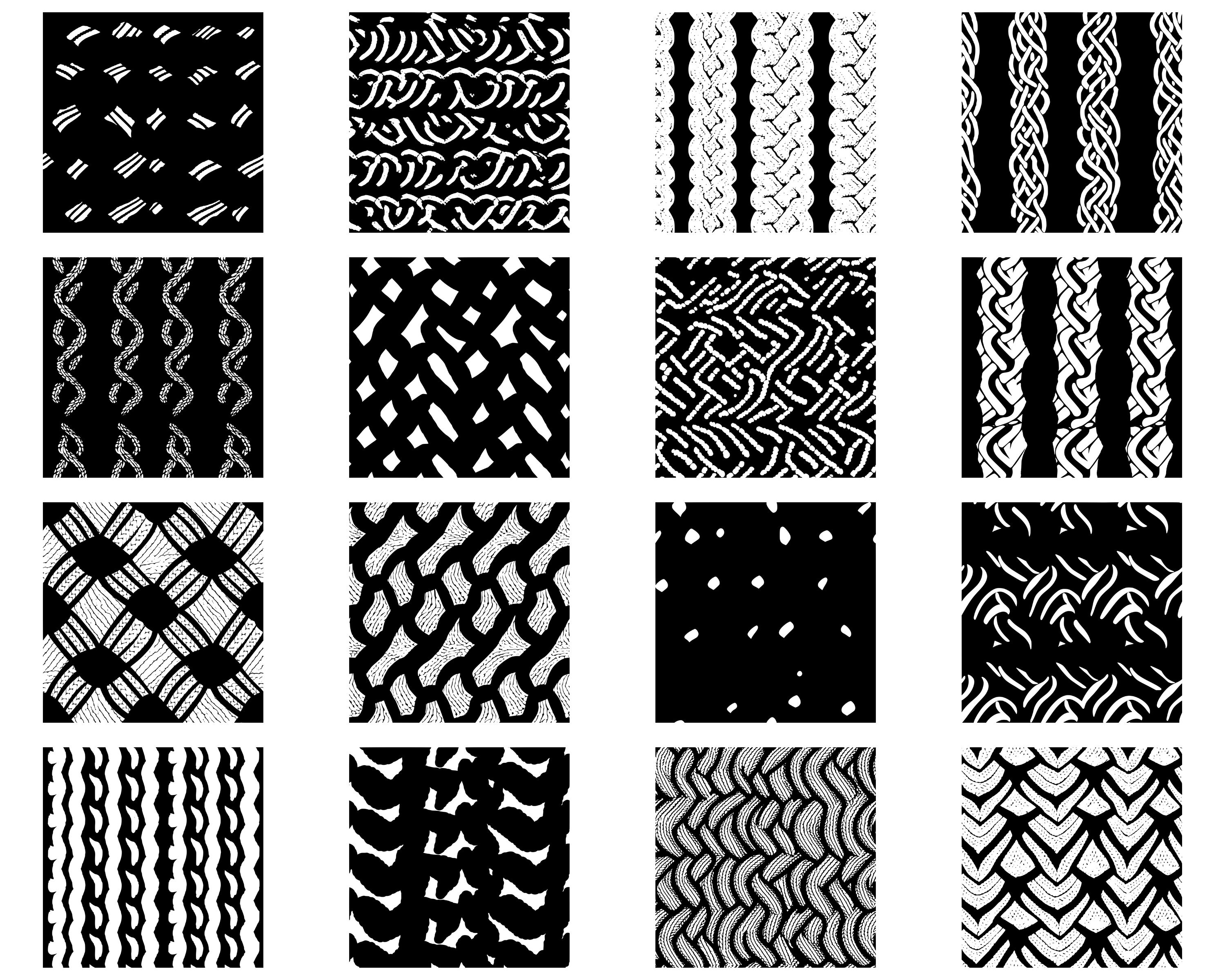 100+ Knitted Seamless Pattern SVG Bundle, Instant Digital Download, PNG ...