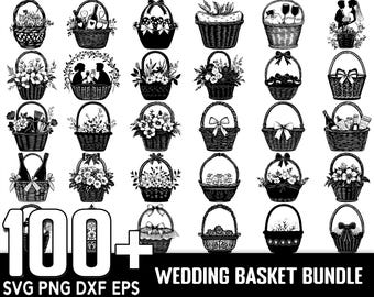 100+ Wedding Basket SVG Bundle, Instant Digital Download, PNG, SVG Cut Files