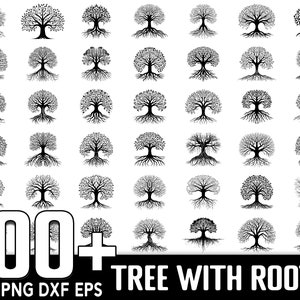 100+ Tree with roots SVG Bundle, Instant Digital Download, PNG, SVG Cut Files