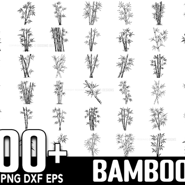 100+ Bamboo SVG Bundle, Instant Digital Download, PNG, SVG Cut Files