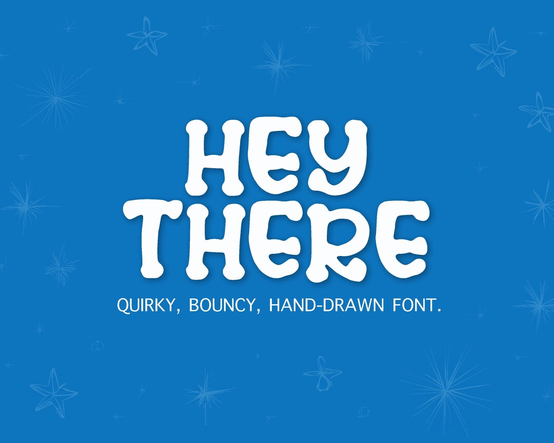 Hey There Font: Playful Handwritten Script for Cricut & Procreate - Etsy