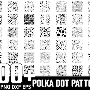 Plus de 100 packs SVG de motifs sans couture à pois, téléchargement numérique instantané, PNG, fichiers coupés SVG