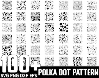 100+ Polka Dot Seamless Pattern SVG Bundle, Instant Digital Download, PNG, SVG Cut Files