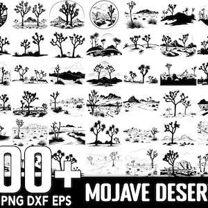 Pakiet 100+ Mojave Desert SVG, natychmiastowe pobieranie cyfrowe, pliki PNG, SVG Cut