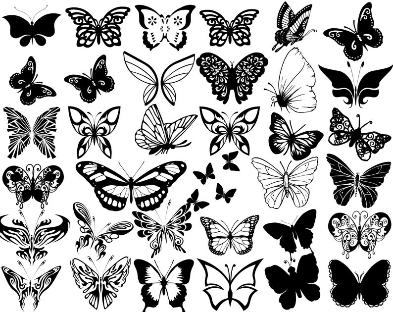 Butterfly SVG Butterfly Bundle SVG Files Butterfly SVG - Etsy