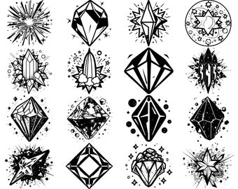 100+ Magic Gemstone SVG Bundle, Instant Digital Download, PNG, SVG Cut Files