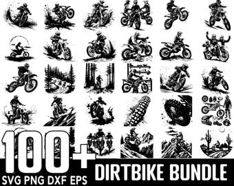 100+ Dirt bike Scene SVG Bundle, Instant Digital Download, PNG, SVG Cut Files