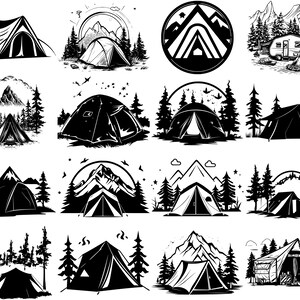 100 Camping SVG Bundle, Instant Digital Download, PNG, SVG Cut Files - Etsy