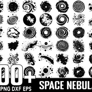 100+ Space Nebula SVG-bundel, Instant Digitale Download, PNG, SVG Cut-bestanden
