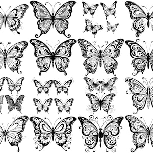 100+ Schmetterling SVG Bundle, sofortiger digitaler Download, PNG, SVG-Schnittdateien